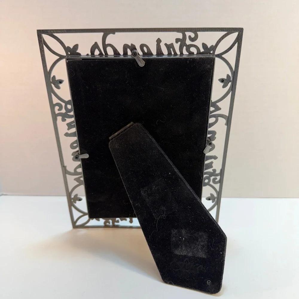 Friends Photo Picture 5 x 7 Frame Pewter Metal Tabletop Desk‎ Decor